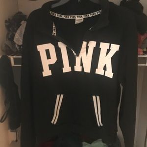 Vs pink half zip